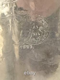 19th C Imperial Russian Batashev Tula Samovar Medal Marks Antique Brass