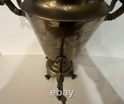 19th C Imperial Russian Batashev Tula Samovar Medal Marks Antique Brass