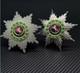 1 Pair of Royal Guelphic Order Breast Star Enamel Medal Reproduction