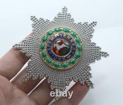1 Pair of Royal Guelphic Order Breast Star Enamel Medal Reproduction