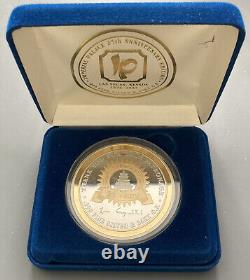 2001 Imperial Palace Las Vegas 25th Anniv 3.36 oz. 999 Silver Coin Medal 24K GP