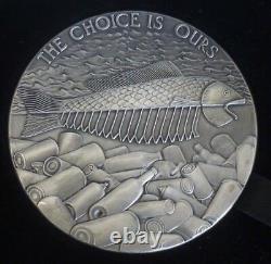 2004 Royal Mint 5oz Sterling Silver British Arts Medal Boxed The Choice Is Ours