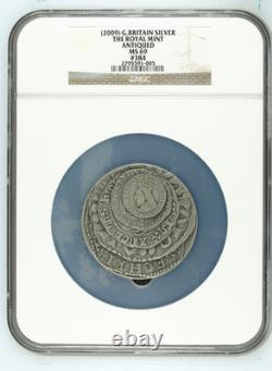 2009 Great Britain Royal Mint Queen Elizabeth Silver Medal 5oz NGC MS69 Antiqued