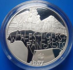 2009 Royal Mint SCARCE WWF World Wide Fund Silver Proof Medal Coin Collection