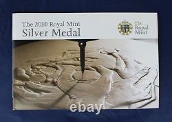 2010 Royal Mint 155g Silver 65mm Medal in Case with COA