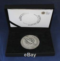 2011 Royal Mint 155g Silver 65mm Medal in Case with COA (AA5/58)