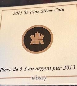 2013 SILVER MAPLE LEAF 25th ANNIV 24K GOLD gilded coin 1 oz. Proof. 999 COA BOX