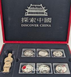 2015 Royal Canadian Mint. 999 Fine Silver Coin Discover China Medallion Set RCM