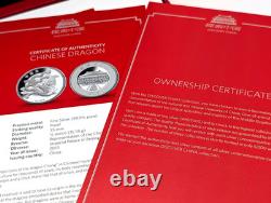 2015 Royal Canadian Mint. 999 Fine Silver Coin Discover China Medallion Set RCM
