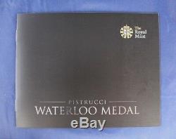 2015 Royal Mint Silver Medal Pistrucci Waterloo in Case with COA (AA5/13)