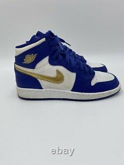 2016 OG GS Nike Air Jordan Retro 1 High Royal Gold Medal 705300-406 shoes 6Y