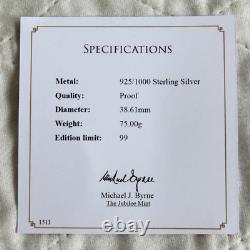 2017 HARRY & MEGHAN ROYAL ENGAGEMENT TRIPLE THICKNESS SILVER PROOF MEDAL mint 99