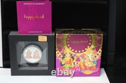 2019 Perth Mint Happy Diwali Festival of Lights 1 oz Silver Colored Medallion