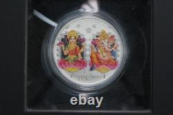 2019 Perth Mint Happy Diwali Festival of Lights 1 oz Silver Colored Medallion
