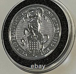 2019 Yale of the Beaufort Coin 2 Troy Oz. 999 Fine Silver Medal Round 5 Pounds