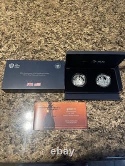2020 Royal Mint 400th Anniversary Mayflower Voyage Silver Proof Coin & Medal Set