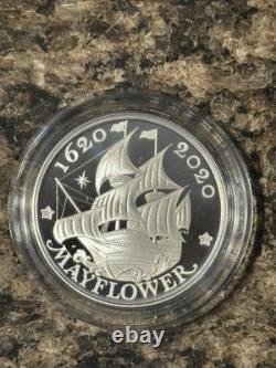 2020 Royal Mint 400th Anniversary Mayflower Voyage Silver Proof Coin & Medal Set