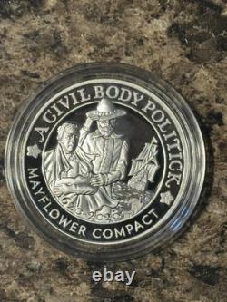 2020 Royal Mint 400th Anniversary Mayflower Voyage Silver Proof Coin & Medal Set