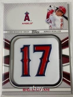 2022 Topps Shohei Ohtani Commemorative Jersey Number Royal Blue Medallion