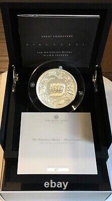 2024 Great Britain The Waterloo Medal 10 oz Silver Matte Proof