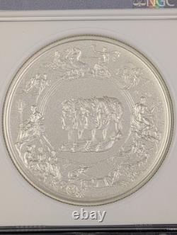 2024 Great Britain The Waterloo Medal 2 oz Silver NGC PF 70 MATTE FDOI Pop-59
