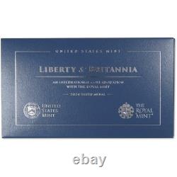 2024 Liberty & Britannia 1 oz. 999 Silver Proof Medal OGP COA