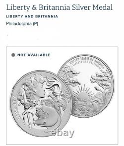 24 US Mint Liberty/Britannia Medal & Royal Mint Britannia/Liberty Coin combo