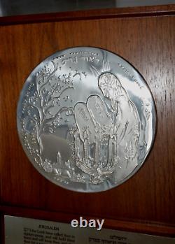 250gr RUSSIAN MARC CHAGALL JEWISH IMPERIAL 999 SILVER MEDAL ISRAEL CERTIFICATE