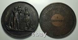 2 Medal Baptismal Images Imperial Prince 1856 By BARRE NAPOLEON III 70Mm