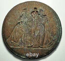 2 Medal Baptismal Images Imperial Prince 1856 By BARRE NAPOLEON III 70Mm