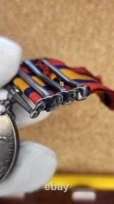 3 Clasp British Boer War 1899 Queens South African Medal Kings Royal Rifles