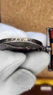 3 Clasp British Boer War 1899 Queens South African Medal Kings Royal Rifles