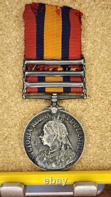 3 Clasp British Boer War 1899 Queens South African Medal Kings Royal Rifles