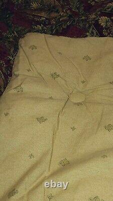 3pc Set CROSCILL IMPERIAL EMPRESS Queen Blk Red Gold MEDALLION Comforter Shams
