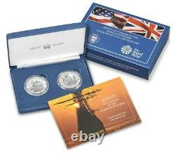 400th Anniversary of Mayflower Voyage Silver Proof Coin and Medal Set Sealed box