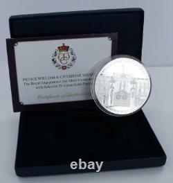 5oz Silver Medal with Gold Plating to Celebrate the Royal Engagement