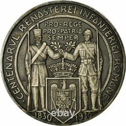 #713646 Romania, Medal, Carol II, Centenaire de l'Infanterie Royale, 1930