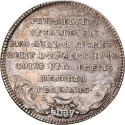 #877876 Sweden, Medal, Royal Academy of Sciences, Pehr Elvius, 1749, AU