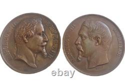 A Pair (2) France Imperial Conservatory of Music Medal Napoleon III 1864/1859