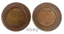 A Pair (2) France Imperial Conservatory of Music Medal Napoleon III 1864/1859