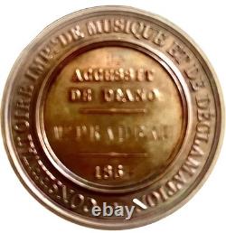 A Pair (2) France Imperial Conservatory of Music Medal Napoleon III 1864/1859