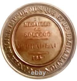A Pair (2) France Imperial Conservatory of Music Medal Napoleon III 1864/1859