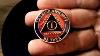 Alcoholics Anonymous Anniversary Circle Tri Color Coin Medallion Year 1 Black Red U0026 Royal Blue