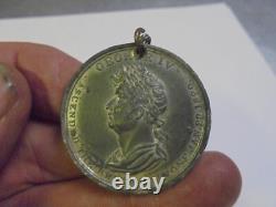 Antique 1821 King George IV Coronation Medallion Great Britain