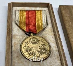 Antique 1910 Imperial Japanese Korea Annexation Commemorative Medal Rare