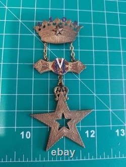 Antique 1914 Gold Plated VMC ROYAL ARCANUM MEDAL Past Regent Named