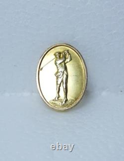 Antique 9ct Gold 1917 Royal Park Golf Club Prize Medal Sport Award Pendant 5.31g