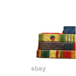 Antique Ethiopian Medal Ribbon Bar Haile Selassie Era Imperial Military Badge