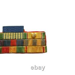 Antique Ethiopian Medal Ribbon Bar Haile Selassie Era Imperial Military Badge