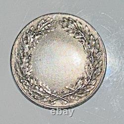 Antique French Medal Pendant Vercingetorix By Royal Approx 32mm
